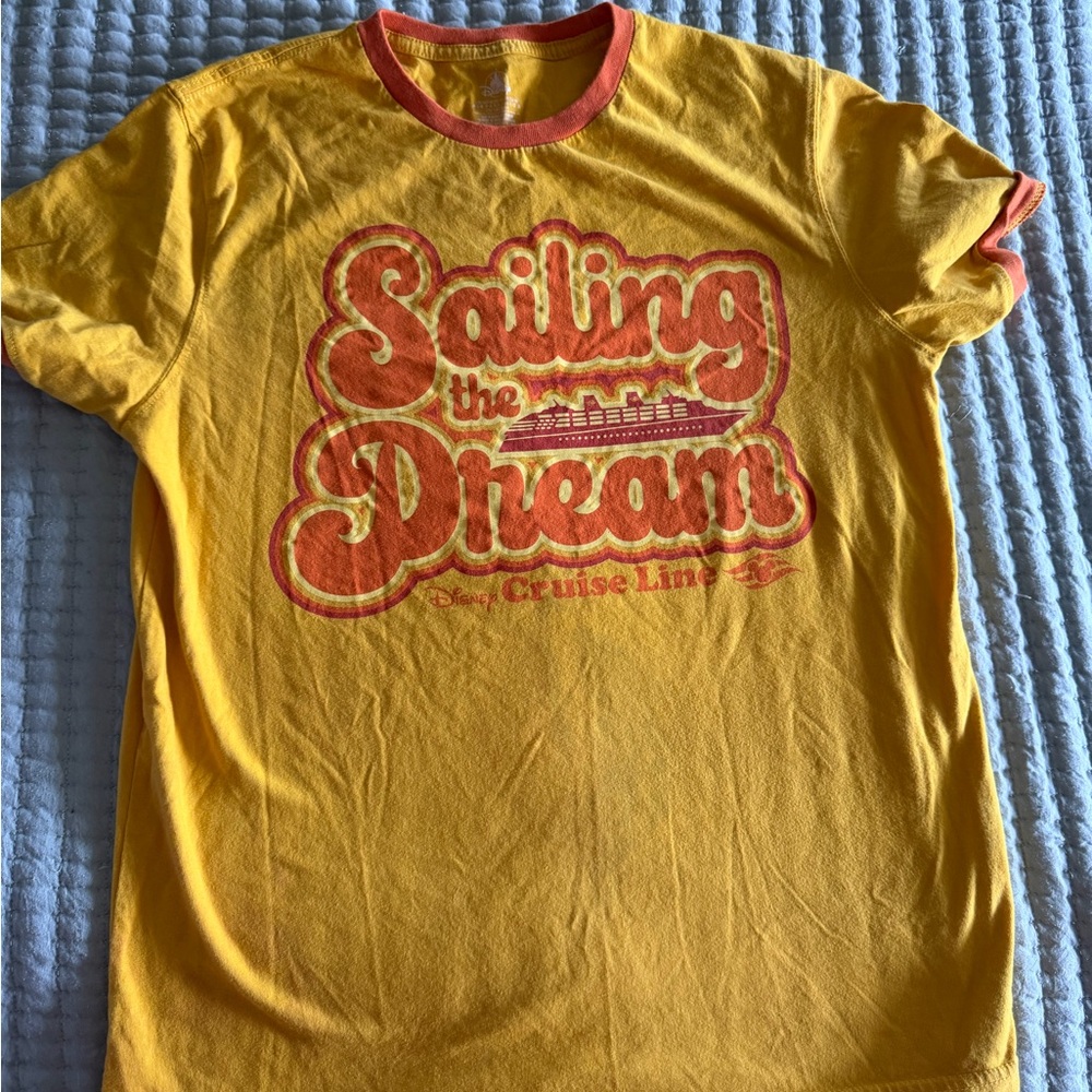 Disney Yellow & Orange 'Sailing the Dream' Short Sleeve Tee